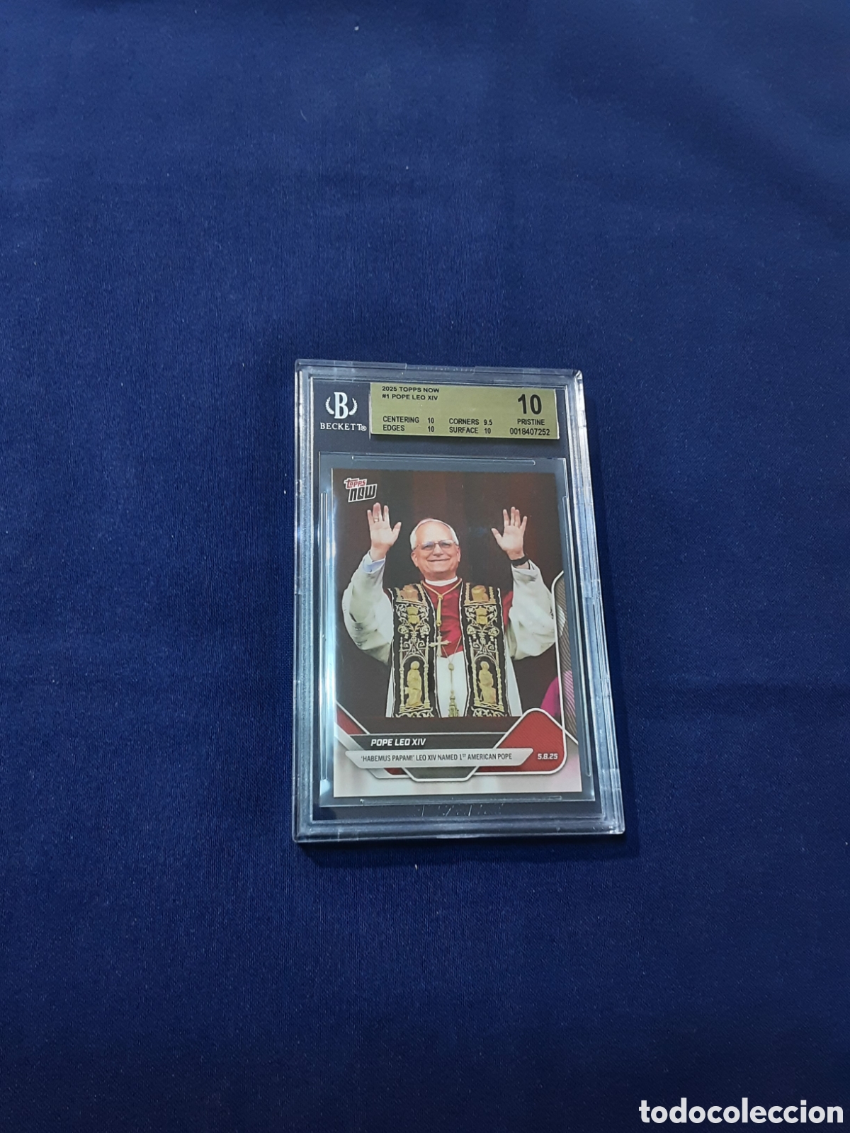 Cromos de f&uacute;tbol: Papa leon XIV Topps now
