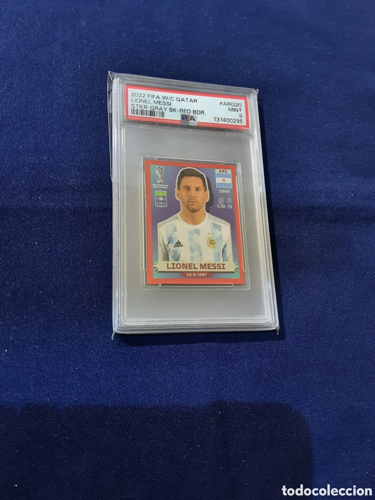Cromos de f&uacute;tbol: Lionel messi Argentina Qatar