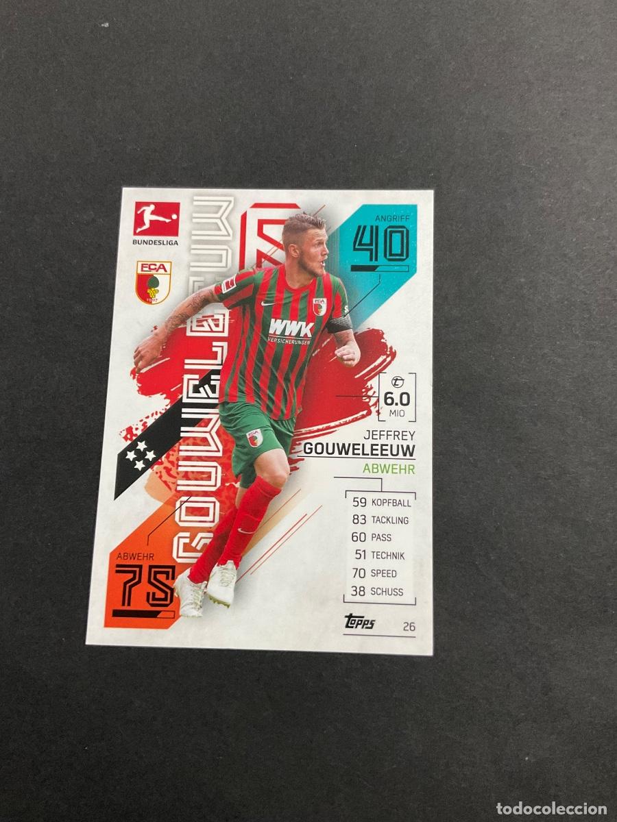 Cromos de f&uacute;tbol: Topps Match Attax Bundesliga - 2021 2022 (21 22) - Jeffrey Gouweleeuw n 26 - FC Augsburg