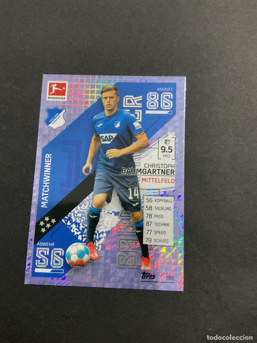 Cromos de f&uacute;tbol: Topps Match Attax Bundesliga - 2021 2022 (21 22) - Christoph Baumgartner n 196 - TSG Hoffenheim