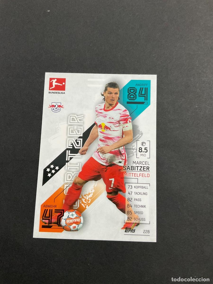 Cromos de f&uacute;tbol: Topps Match Attax Bundesliga - 2021 2022 (21 22) - Marcel Sabitzer n 228 - RB Leipzig