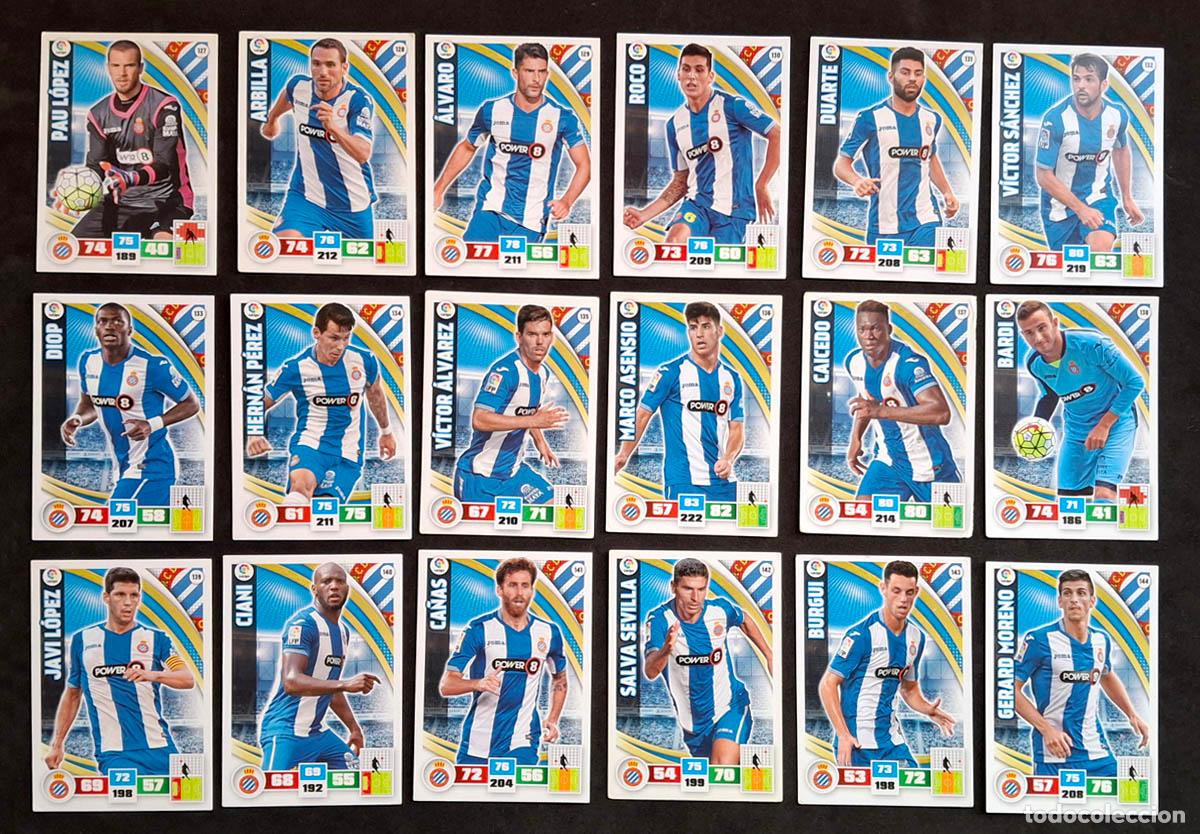 Cromos de f&uacute;tbol: Espa&ntilde;ol Adrenalyn XL 2015-2016 15-23