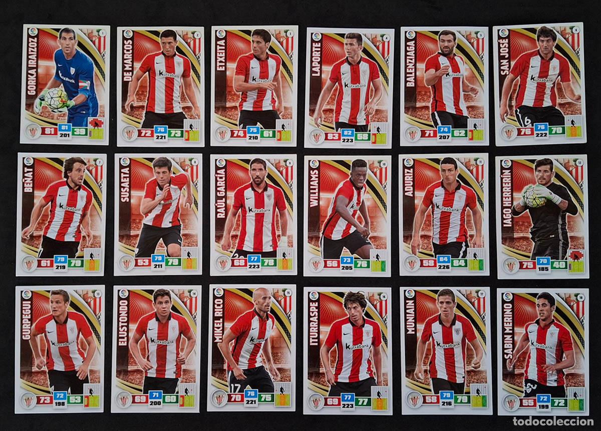 Cromos de f&uacute;tbol: Athletic de Bilbao Adrenalyn XL 2015-2016 15-16