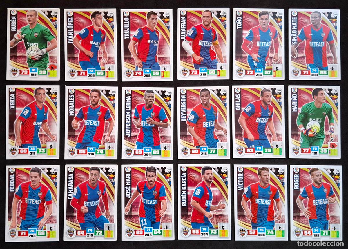 Cromos de f&uacute;tbol: Levante Adrenalyn XL 2015-2016 15-27