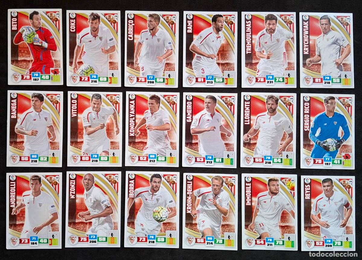 Cromos de f&uacute;tbol: Sevilla Adrenalyn XL 2015-2016 15-32