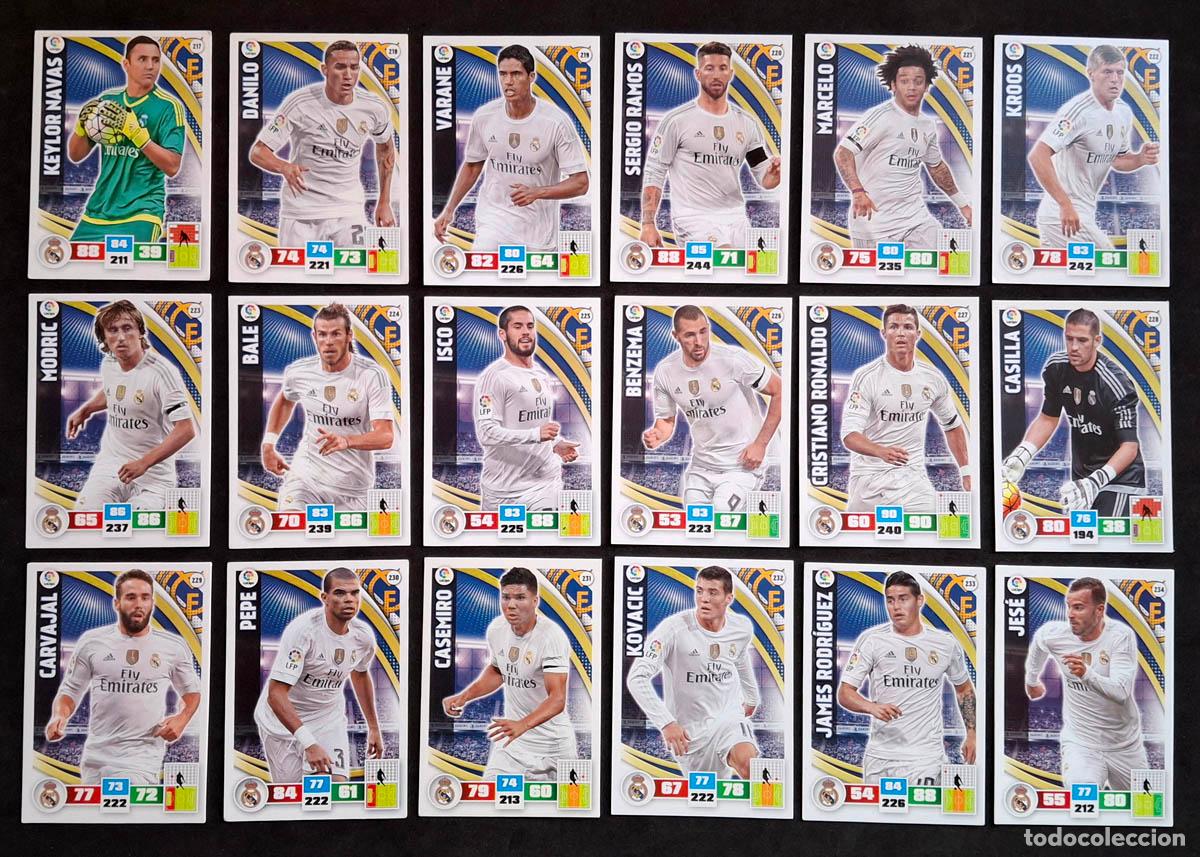 Cromos de f&uacute;tbol: Real Madrid Adrenalyn XL 2015-2016 15-28