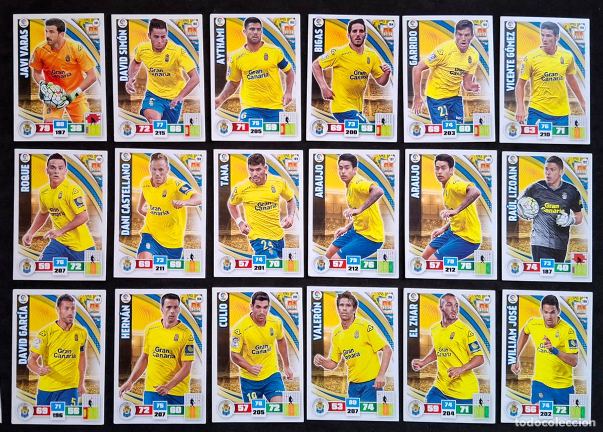 Cromos de f&uacute;tbol: Las Palmas Adrenalyn XL 2015-2016 15-26