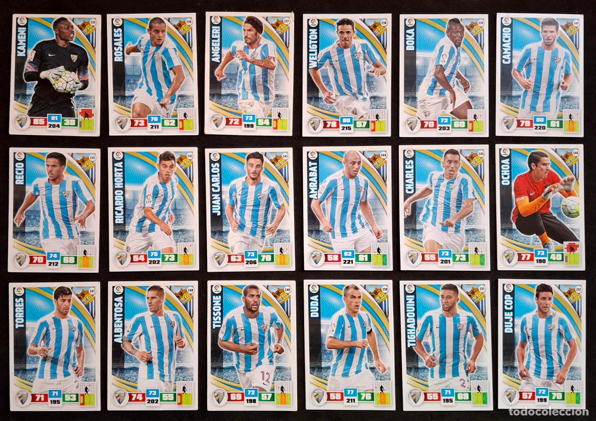 Cromos de f&uacute;tbol: M&aacute;laga Adrenalyn XL 2015-2016 15-29