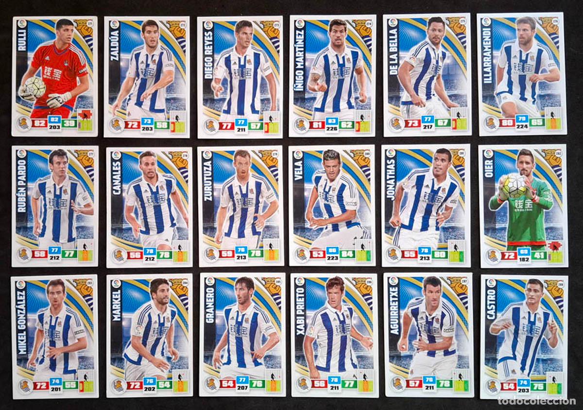 Cromos de f&uacute;tbol: Real Sociedad Adrenalyn XL 2015-2016 15-31