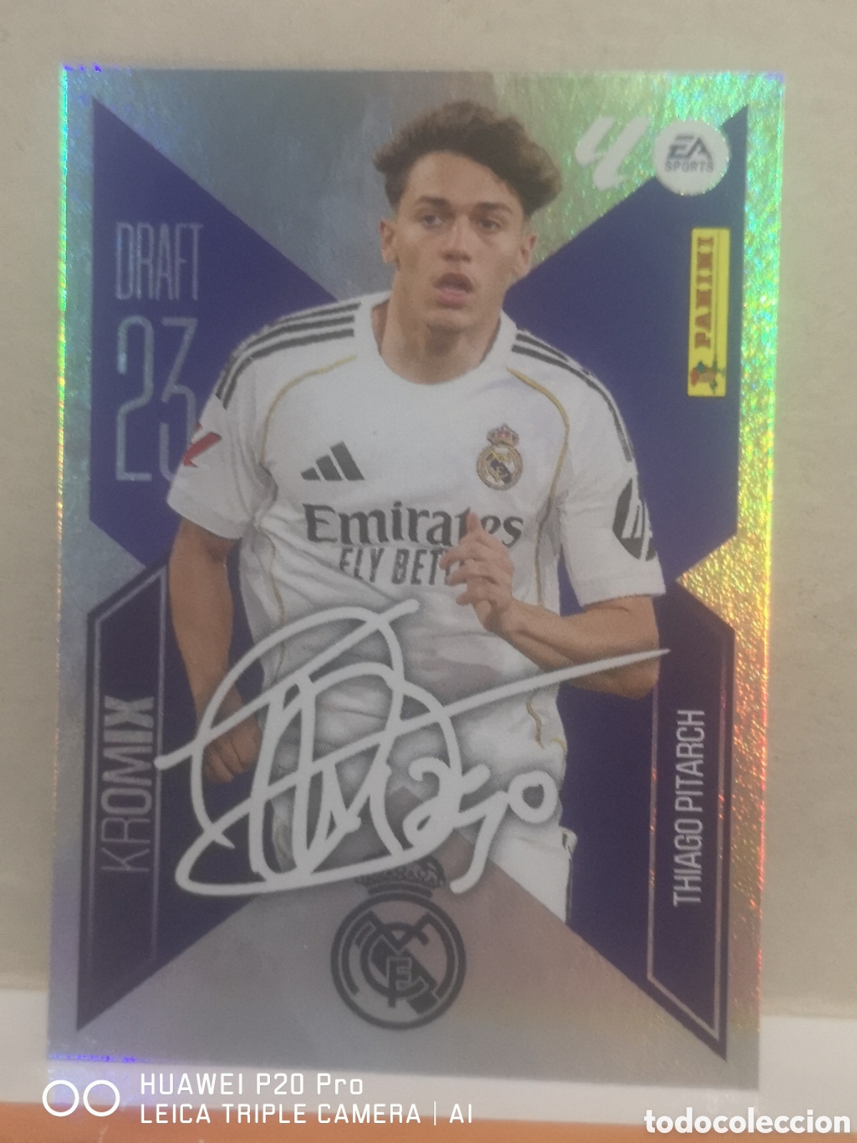 Cromos de f&uacute;tbol: LIGA ESTE 2026 2027 26 27 THIAGO PITARCH DRAFT KROMIX 23 REAL MADRID K22