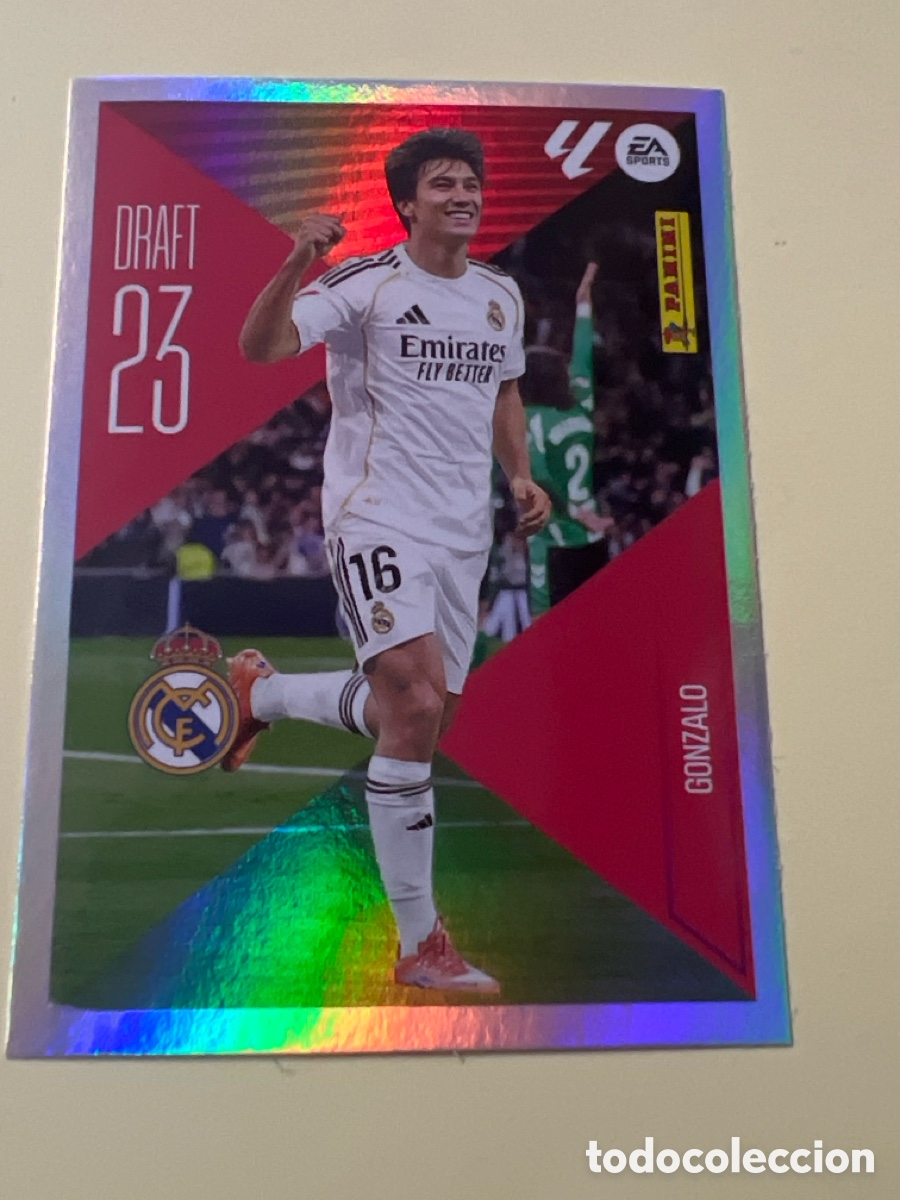 Cromos de f&uacute;tbol: E1288. LIGA ESTE 2026 2027 26 27 NUEVO - DRATF N&ordm; 9 GONZALO REAL MADRID