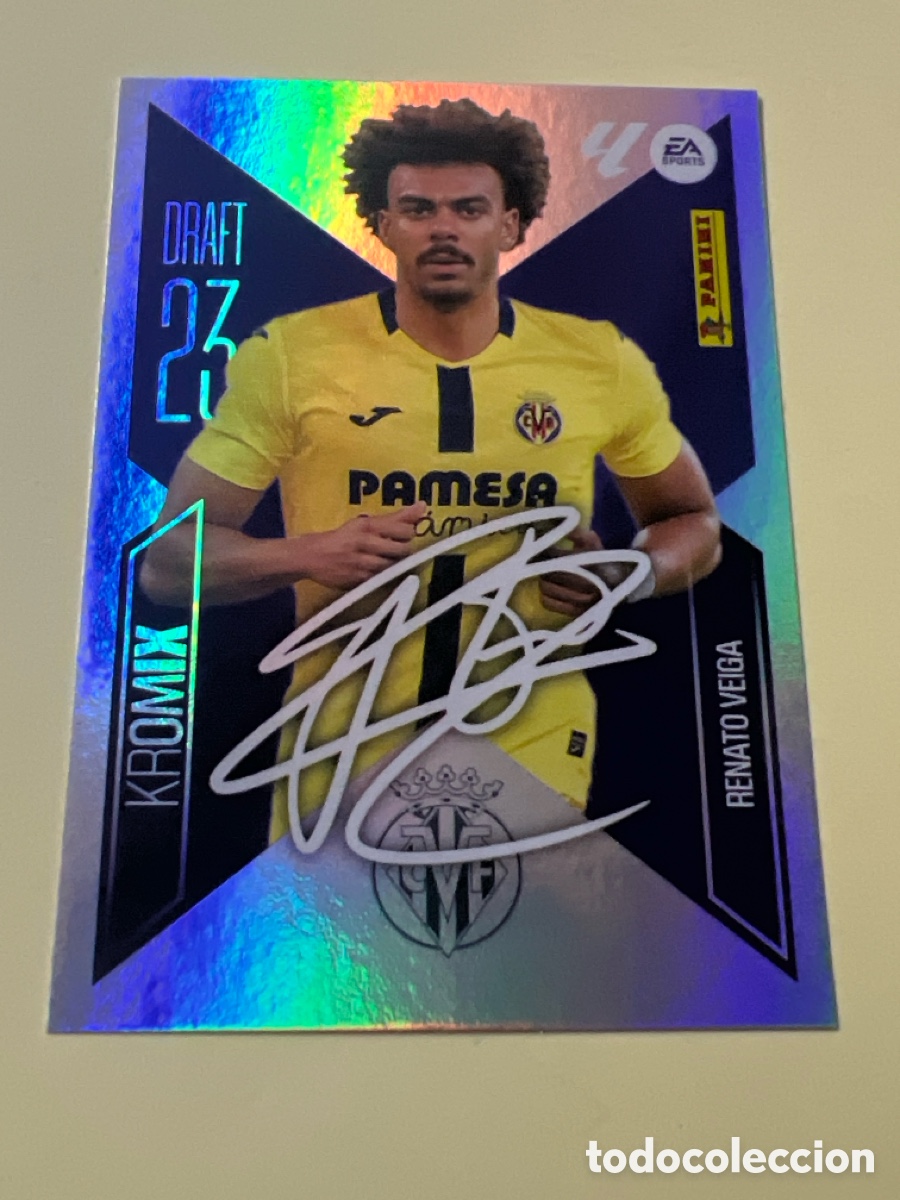 Cromos de f&uacute;tbol: E1295. Renato Veiga Villarreal draft 23 kromix liga 2026 2027 26 27 ediciones este