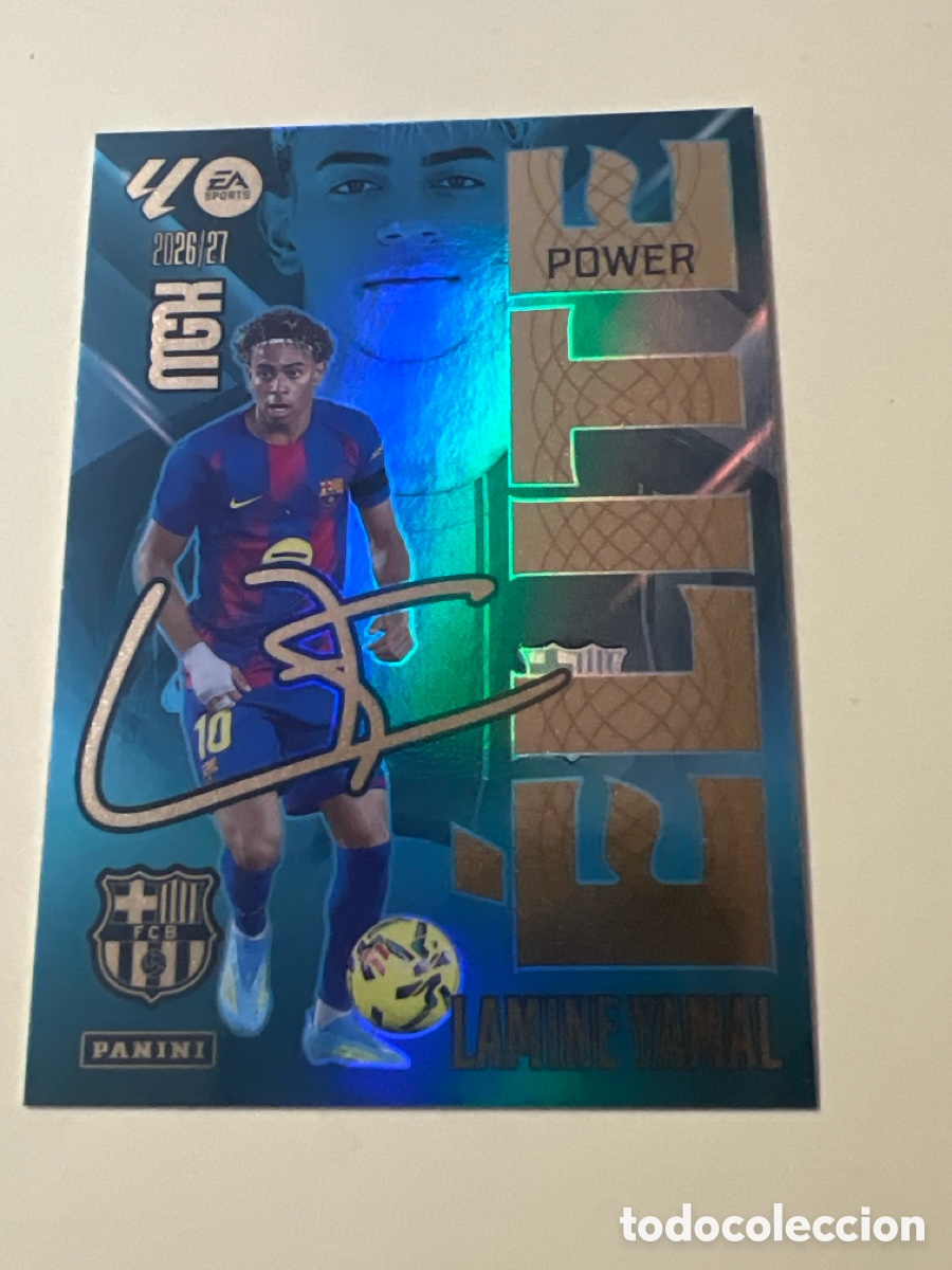 Cromos de f&uacute;tbol: E1294. 9P lamine yamal FC Barcelona elite power megacracks 2026-27