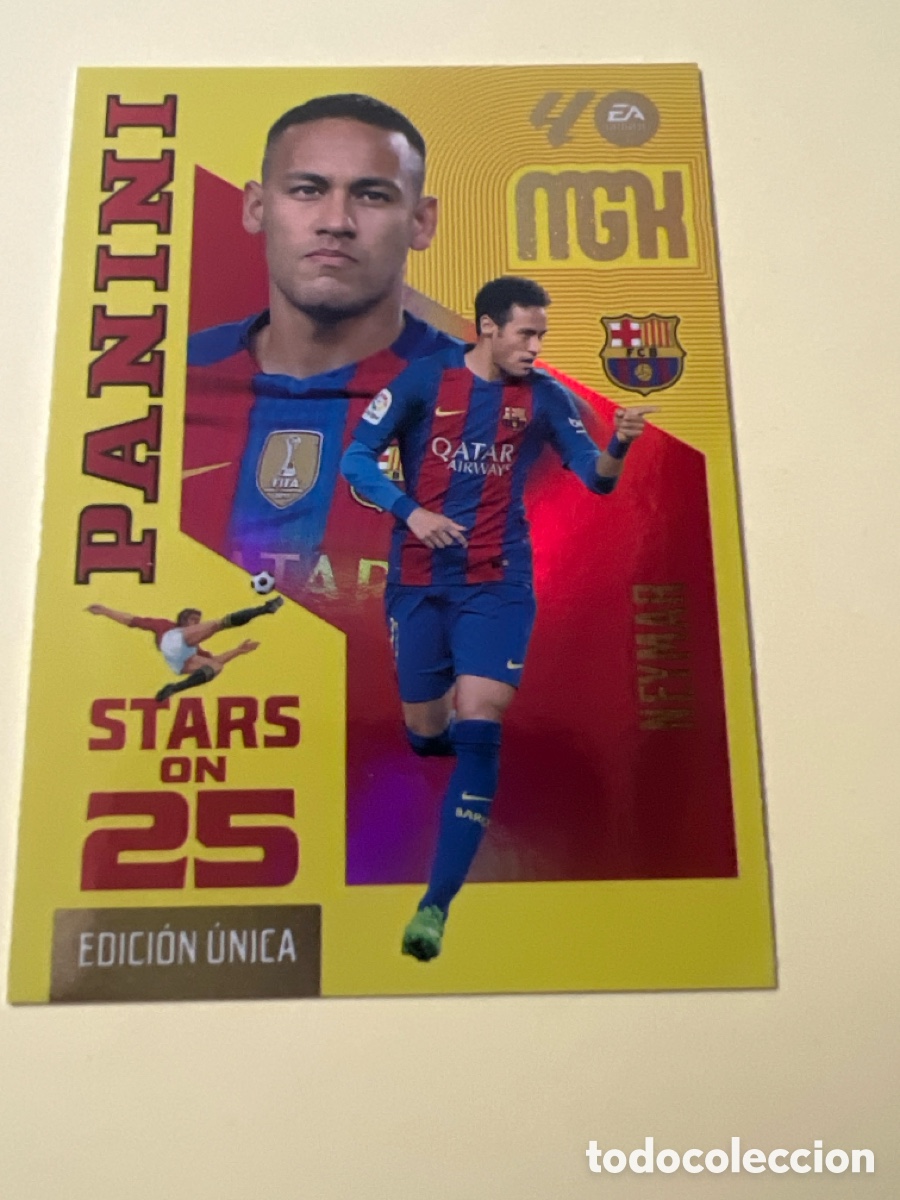 Cromos de f&uacute;tbol: E1303. 446 NEYMAR BARCELONA STARS ON 25 MEGACRACKS 2026 2027 26 27 MGK