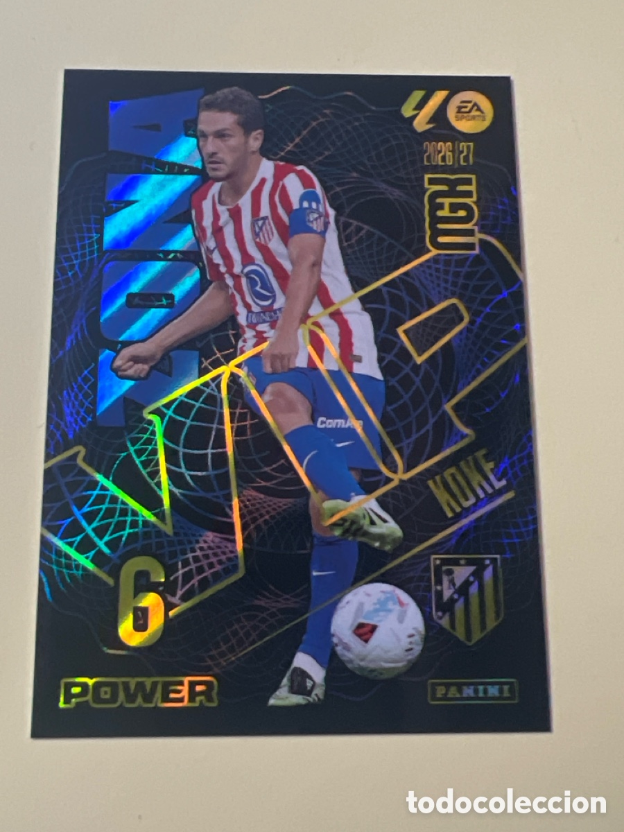 Cromos de f&uacute;tbol: E1304. MEGACRACKS MGK 2026 2027 26 27 PANINI N&ordm; 400 P 400P KOKE ATLETICO DE MADRID ZONA VIP POWER