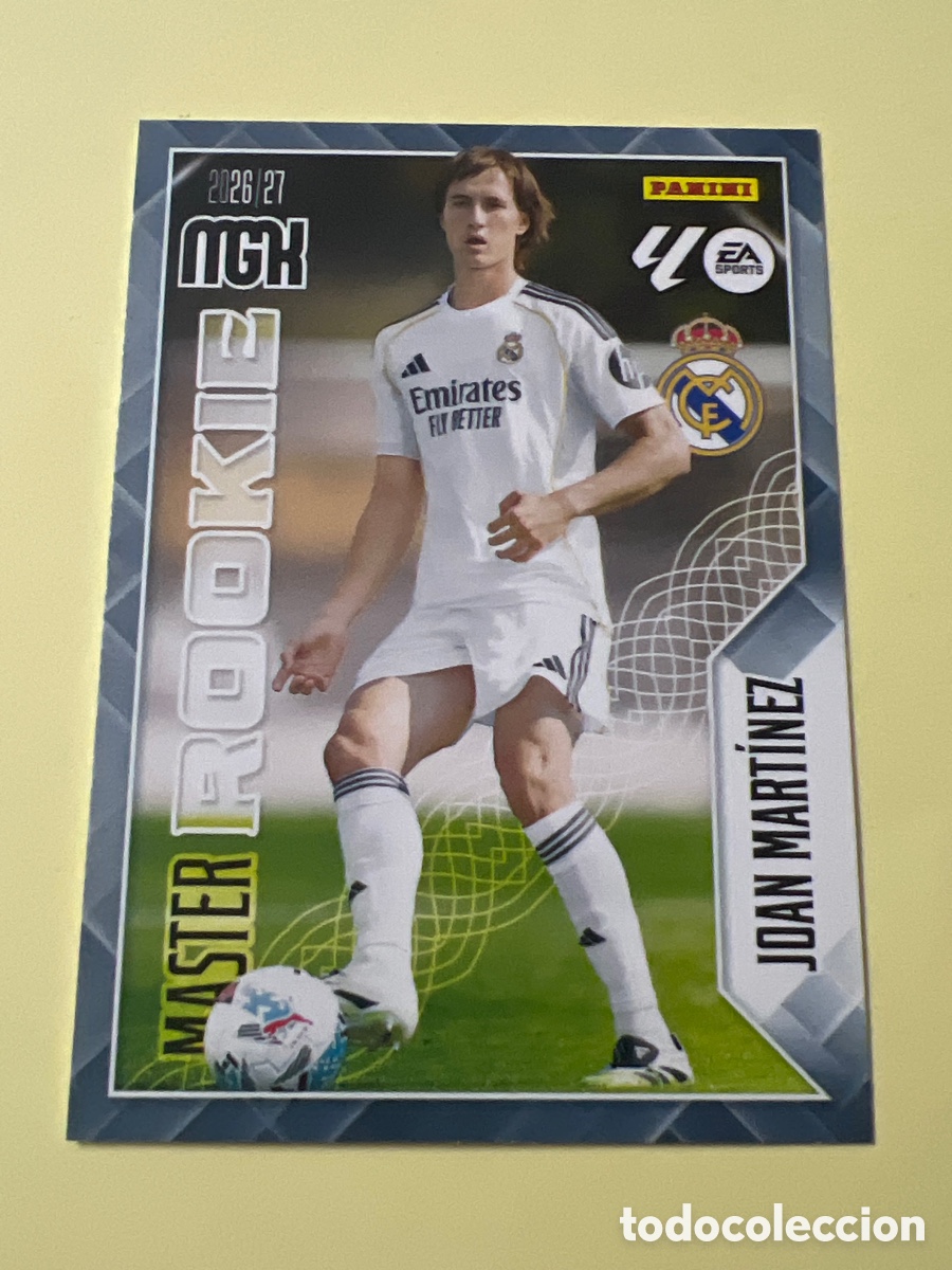 Cromos de f&uacute;tbol: E1309. 413 JOAN MARTINEZ REAL MADRID MASTER ROOKIE MEGACRACKS 2026 2027 26 27 MGK