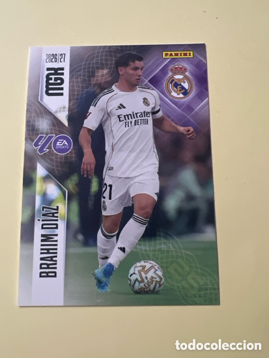 Cromos de f&uacute;tbol: E1318. MEGACRACKS 2026 2027 MGK 26 27 NUEVO - REAL MADRID N&ordm; 230 BRAHIM DIAZ