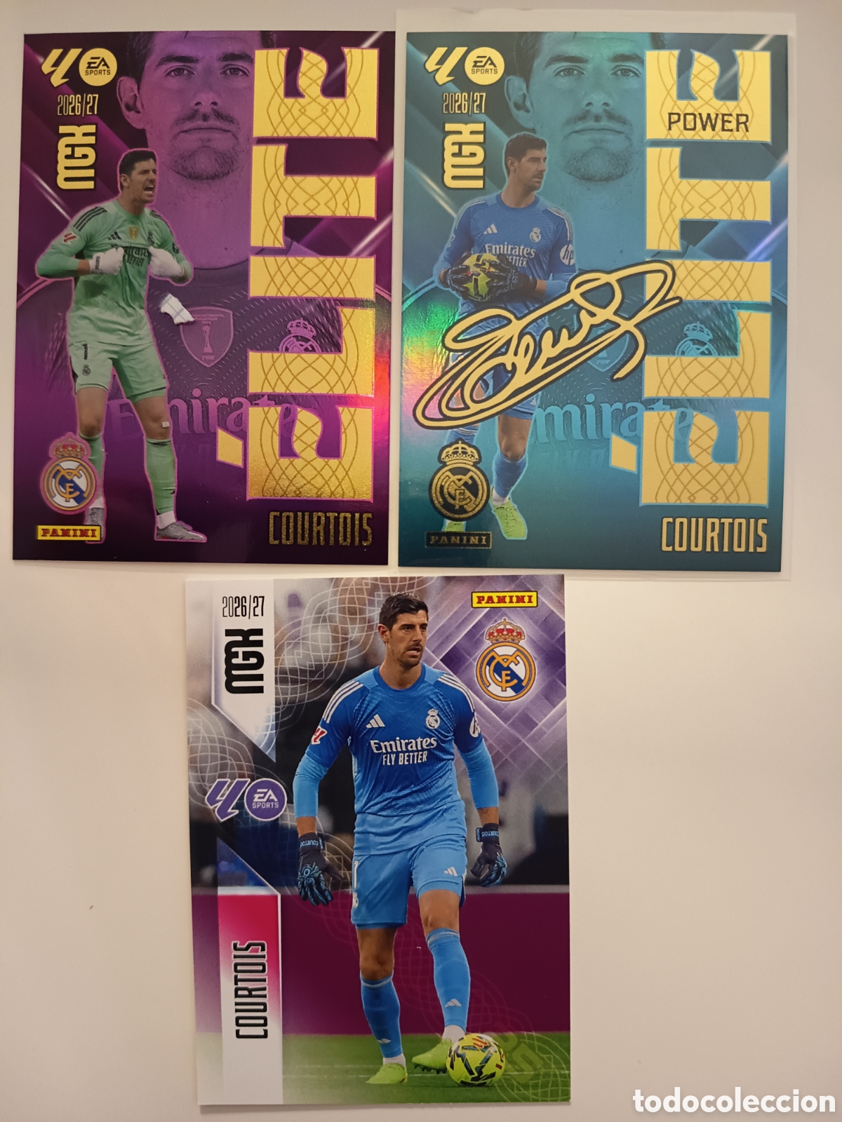 Cromos de f&uacute;tbol: Courtois Elite megacracks 2026-2027