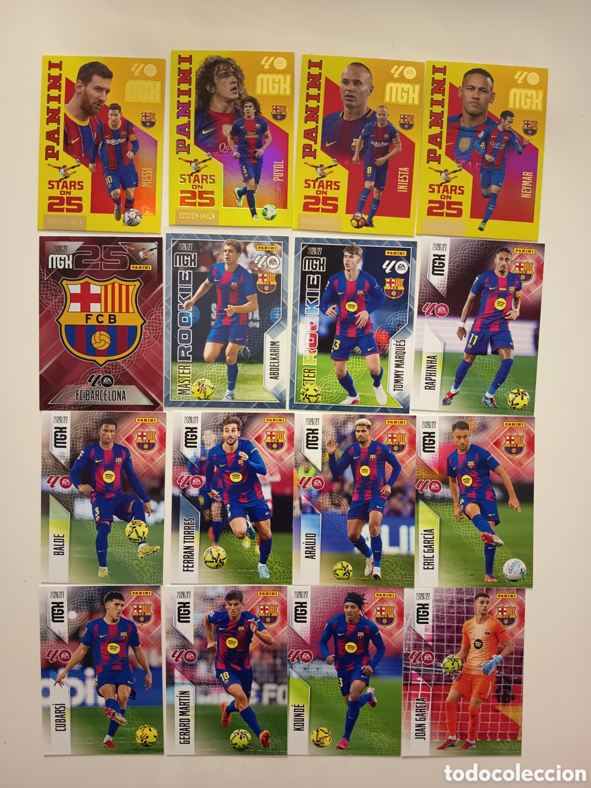Cromos de f&uacute;tbol: Lote FC Barcelona megacracks 2026-2027