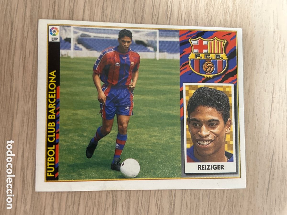 Cromos de f&uacute;tbol: REIZIGER BARCELONA FICHAJE 9 VERSION LIGA ESTE leer 1997 1998 97 98 NUNCA PEGADO SIN PEGAR