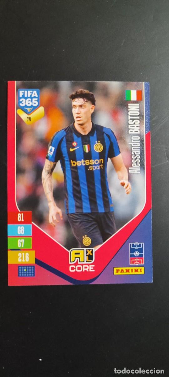 Figurine di Calcio: ADRENALYN XL FIFA 365 2027 CARD CORE BASTONI INTER # 74 PANINI