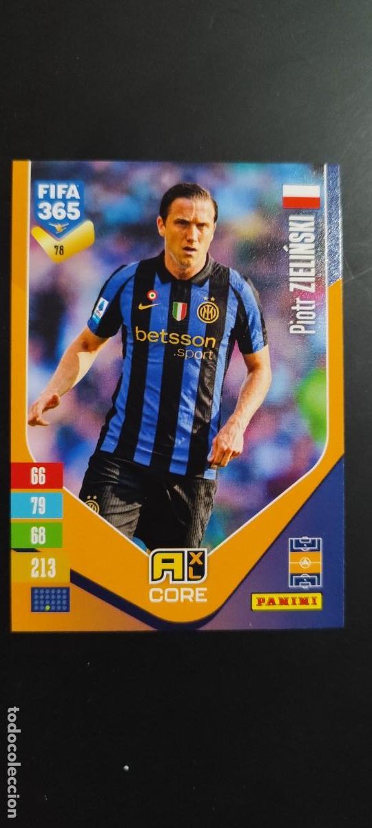 Figurine di Calcio: ADRENALYN XL FIFA 365 2027 CARD CORE ZIELINSKI INTER # 78 PANINI