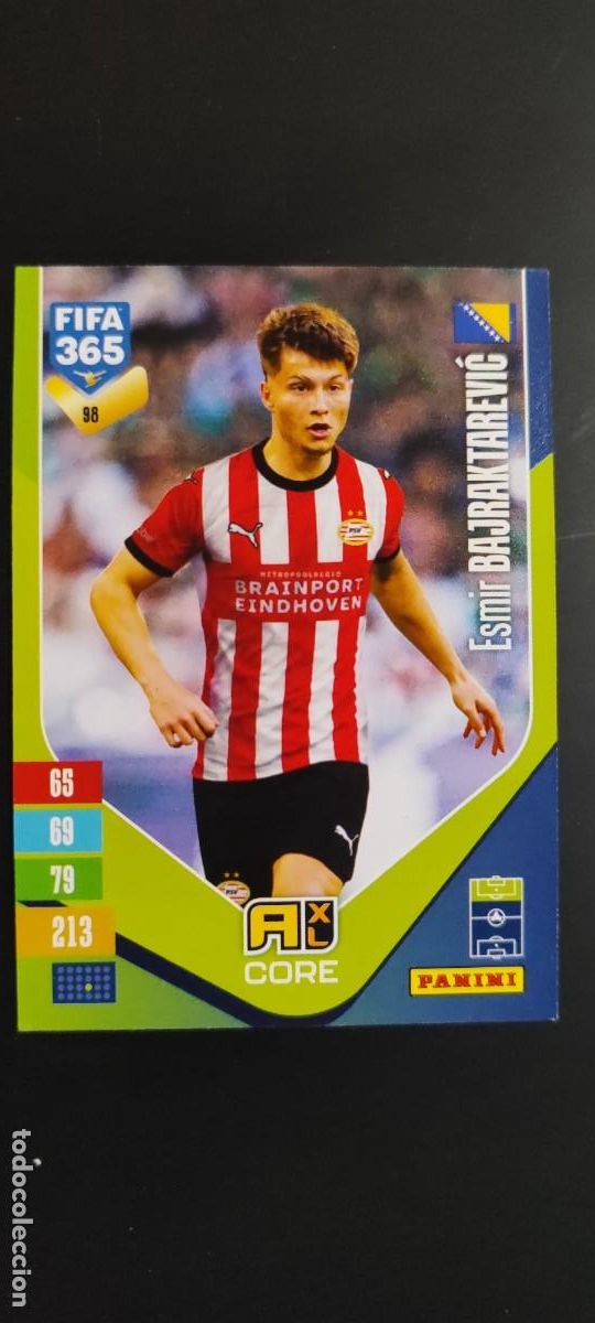 Figurine di Calcio: ADRENALYN XL FIFA 365 2027 CARD CORE BAJRAKTAREVIC PSV EINDHOVEN # 98 PANINI