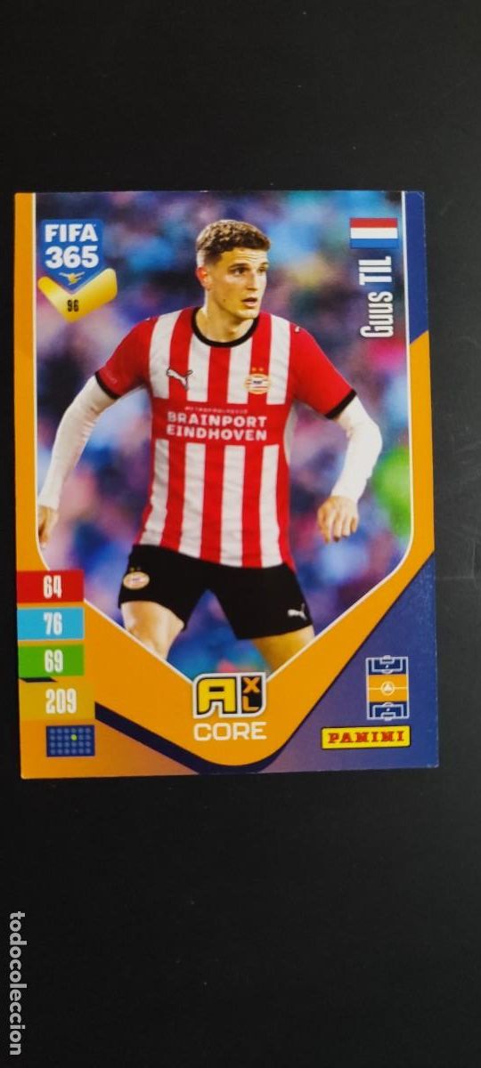 Figurine di Calcio: ADRENALYN XL FIFA 365 2027 CARD CORE TIL PSV EINDHOVEN # 96 PANINI