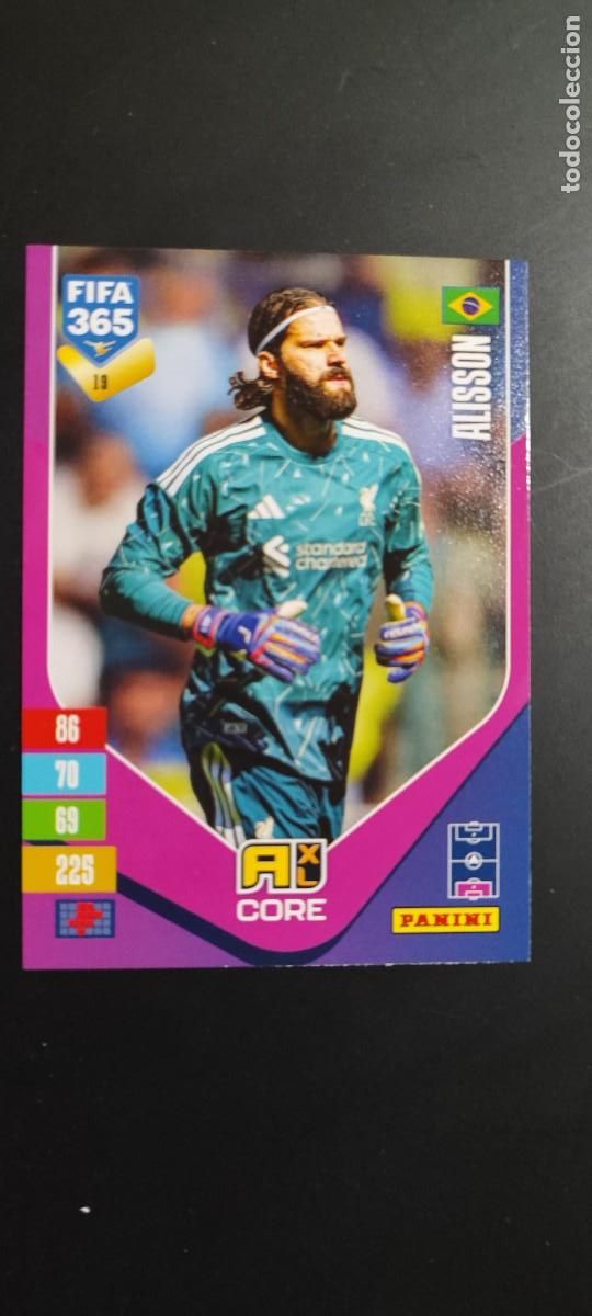 Figurine di Calcio: ADRENALYN XL FIFA 365 2027 CARD CORE ALISSON LIVERPOOL # 19 PANINI