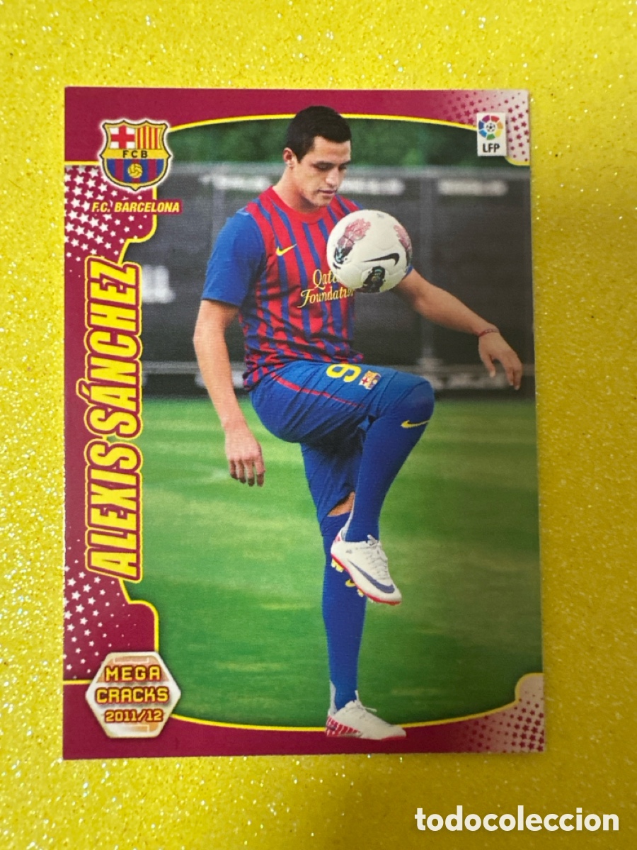 Cartes &agrave; collectionner de Football: 455 ALEXIS S&Aacute;NCHEZ(BARCELONA) NUEVO FICHAJE MEGACRACKS 2011-2012 11 12 PANINI TRADING CARD