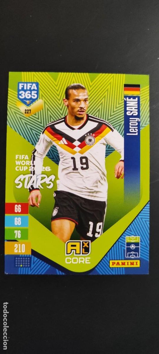 Cromos de Futebol: ADRENALYN XL FIFA 365 2027 CARD CORE LEROY SANE ALEMANIA # 227 PANINI