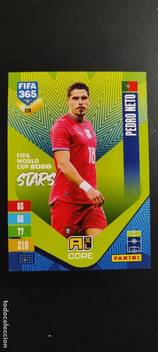 Cromos de Futebol: ADRENALYN XL FIFA 365 2027 CARD CORE PEDRO NETO PORTUGAL # 234 PANINI