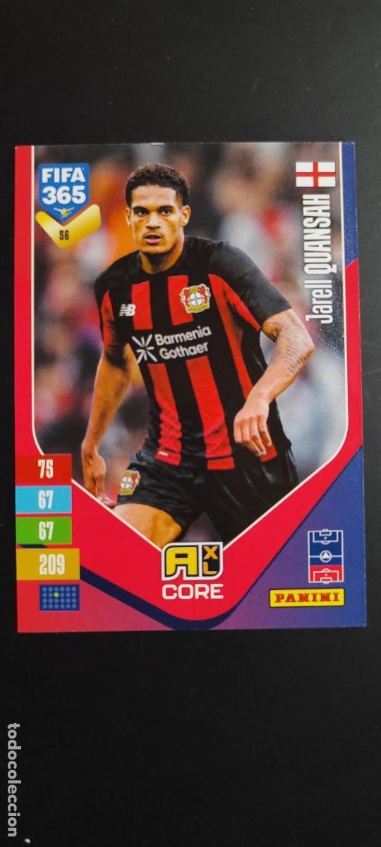 Cromos de f&uacute;tbol: ADRENALYN XL FIFA 365 2027 CARD CORE QUANSAH LEVERKUSEN # 56 PANINI