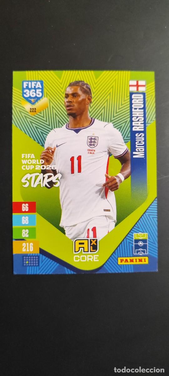 Cromos de f&uacute;tbol: ADRENALYN XL FIFA 365 2027 CARD CORE RASHFORD NGLATERRA # 222 PANINI
