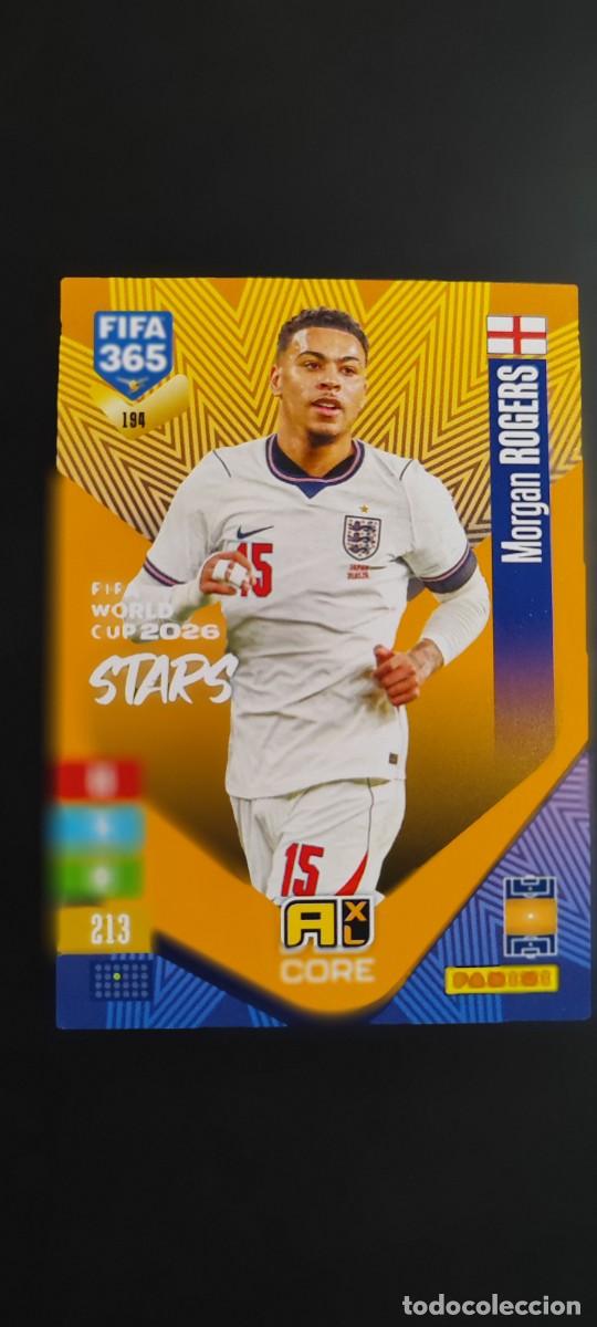 Cromos de f&uacute;tbol: ADRENALYN XL FIFA 365 2027 CARD CORE ROGERS NGLATERRA # 194 PANINI