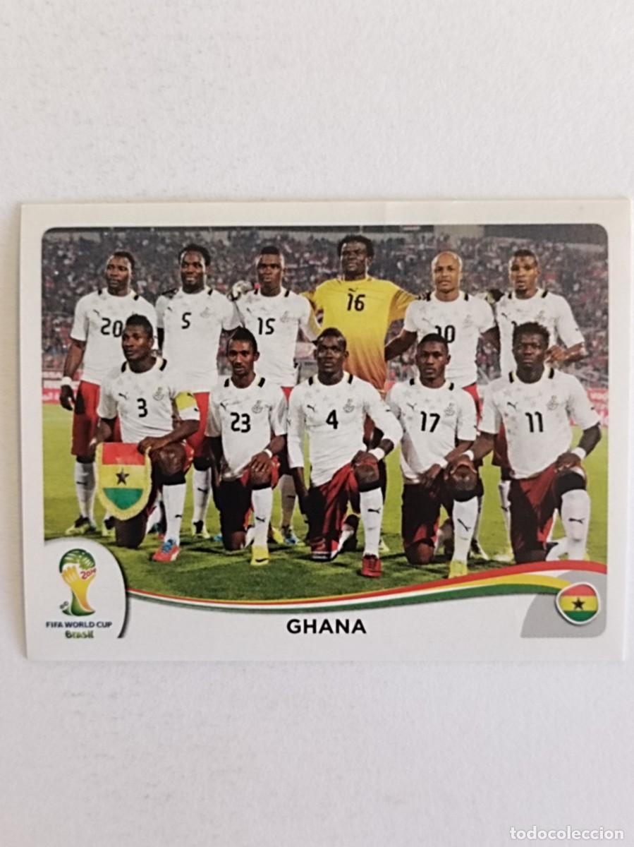 Figurine di Calcio: #527 ALINEACION (GHANA) MUNDIAL BRASIL 2014 PANINI