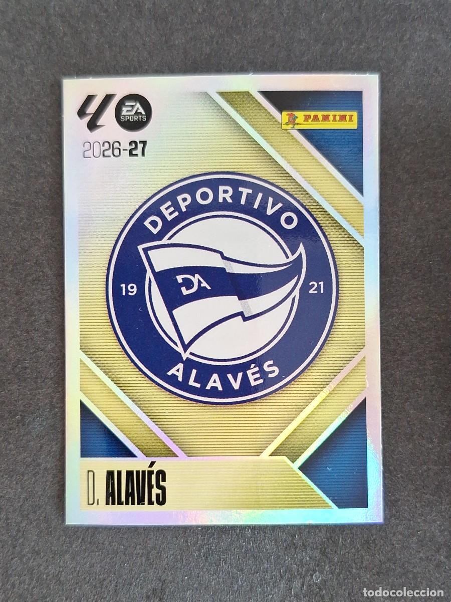 Cromos de f&uacute;tbol: L1 ESCUDO DEPORTIVO ALAVES LIGA ESTE 2026 2027 26 27 NUNCA PEGADO SIN PEGAR