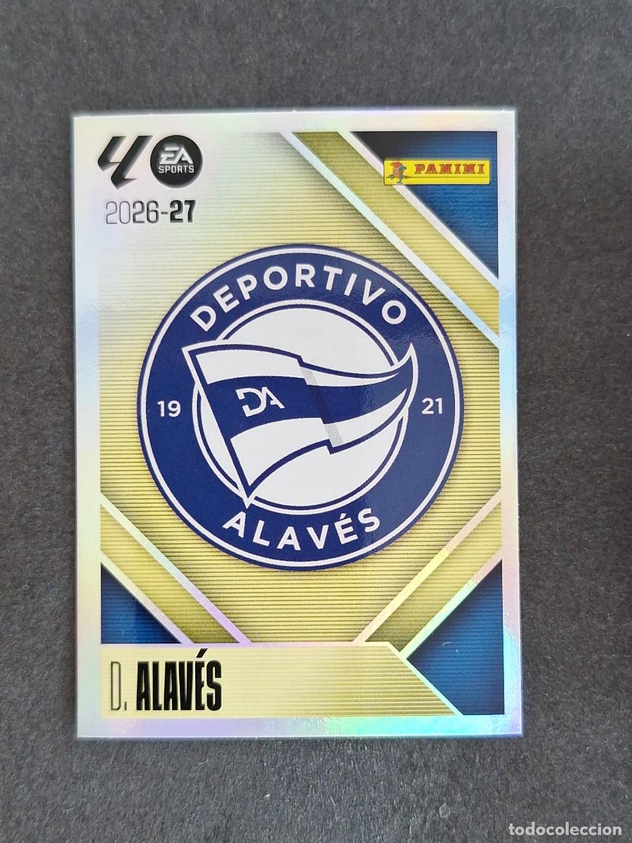 Cromos de f&uacute;tbol: L1 ESCUDO DEPORTIVO ALAVES LIGA ESTE 2026 2027 26 27 NUNCA PEGADO SIN PEGAR