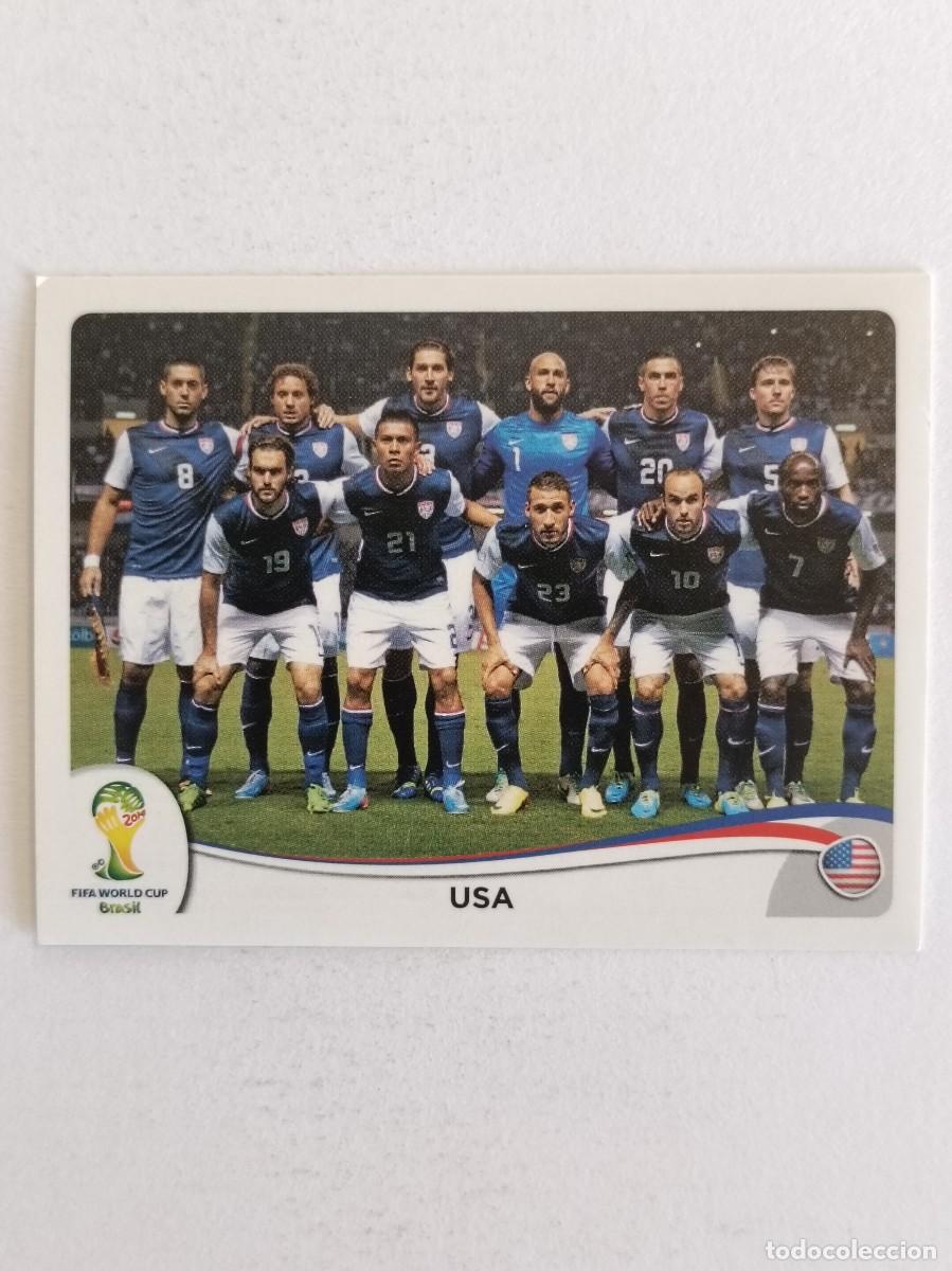 Cromos de f&uacute;tbol: #546 ALINEACION (USA) MUNDIAL BRASIL 2014 PANINI