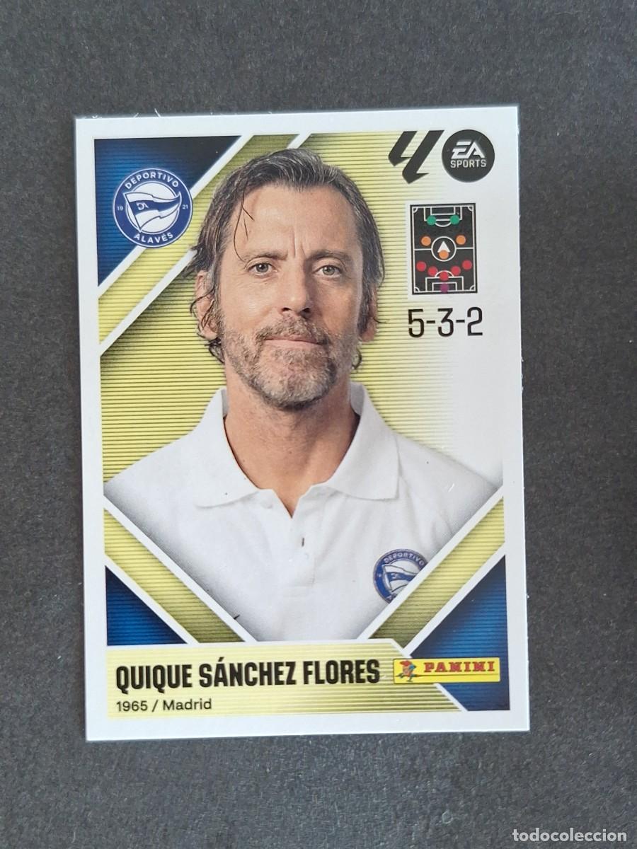 Cromos de f&uacute;tbol: L1 QUIQUE S. FLORES ENTRENADOR DEPORTIVO ALAVES LIGA ESTE 2026 2027 26 27 NUNCA PEGADO SIN PEGAR
