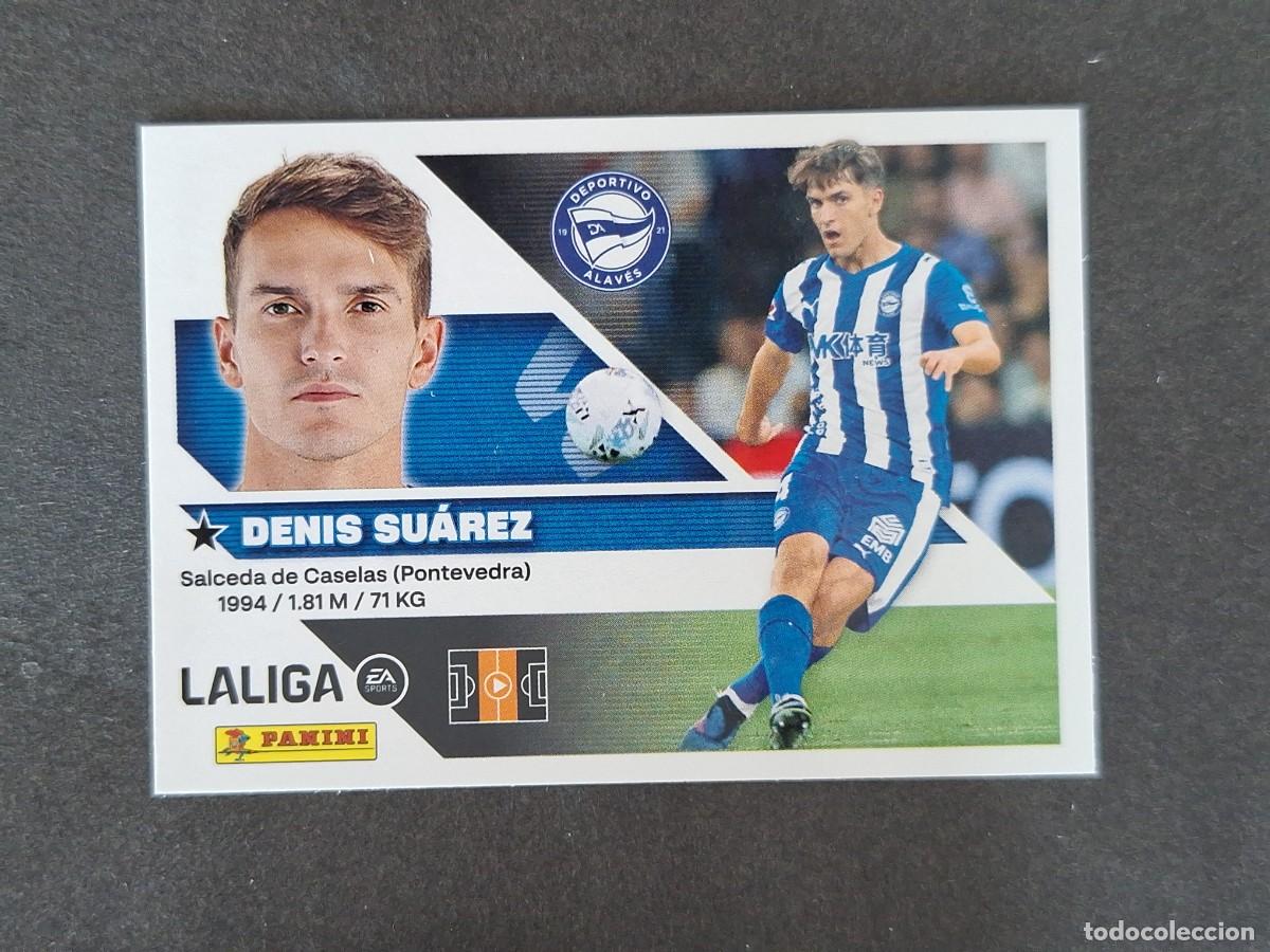 Cromos de f&uacute;tbol: L1 DENIS SUAREZ DEPORTIVO ALAVES LIGA ESTE 2026 2027 26 27 NUNCA PEGADO SIN PEGAR