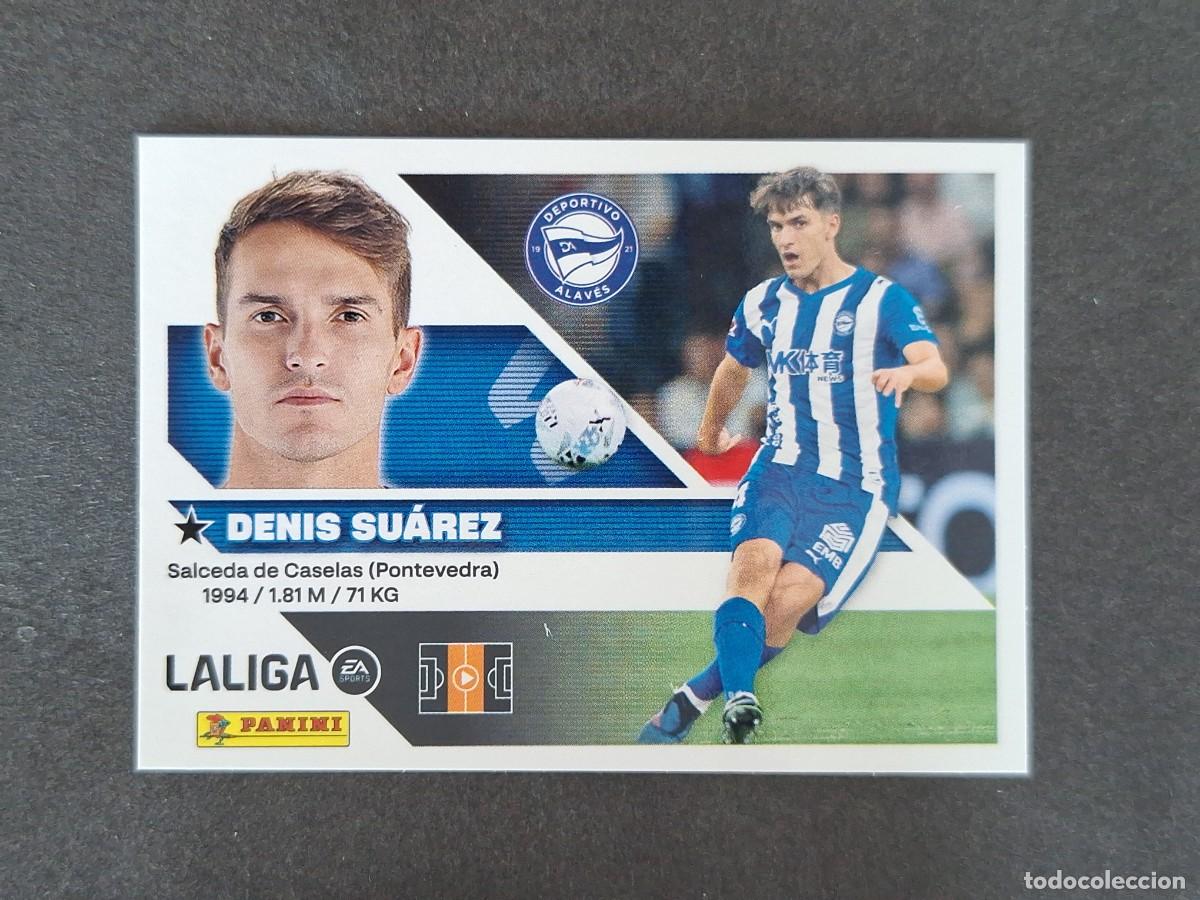 Cromos de f&uacute;tbol: L1 DENIS SUAREZ DEPORTIVO ALAVES LIGA ESTE 2026 2027 26 27 NUNCA PEGADO SIN PEGAR