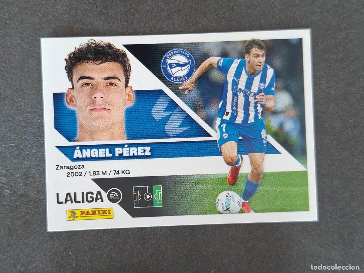 Cromos de f&uacute;tbol: L1 ANGEL PEREZ DEPORTIVO ALAVES LIGA ESTE 2026 2027 26 27 NUNCA PEGADO SIN PEGAR