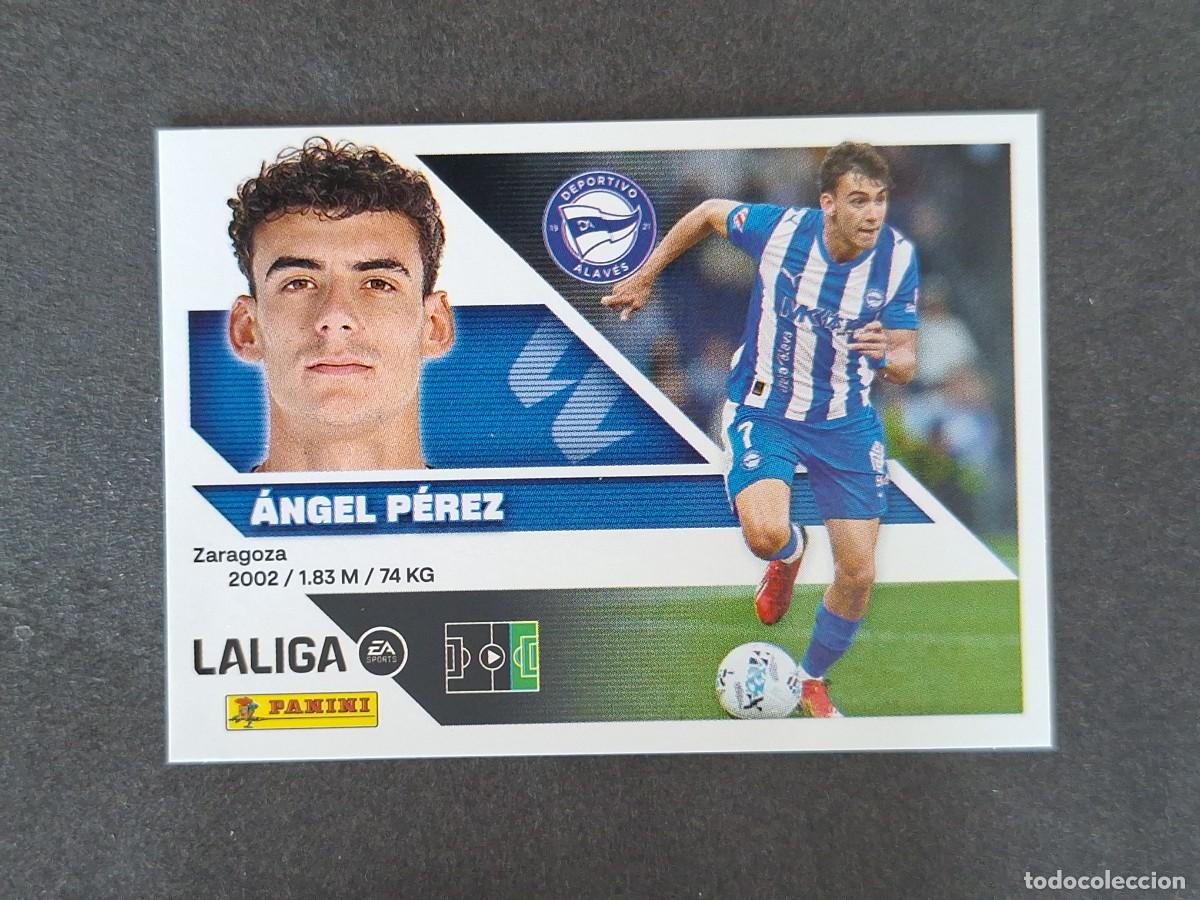 Cromos de f&uacute;tbol: L1 ANGEL PEREZ DEPORTIVO ALAVES LIGA ESTE 2026 2027 26 27 NUNCA PEGADO SIN PEGAR