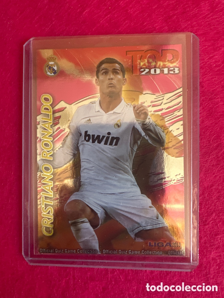 Figurine di Calcio: 631 CRISTIANO RONALDO(R.MADRID)TOP 11 TOP 2013 FONDO FUCSIA MUNDICROMO 2013 12 13 TRADING CARD