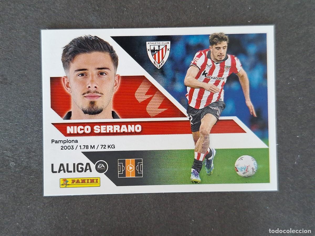 Cromos de f&uacute;tbol: L1 NICO SERRANO ATHLETIC CLUB DE BILBAO LIGA ESTE 2026 2027 26 27 NUNCA PEGADO SIN PEGAR