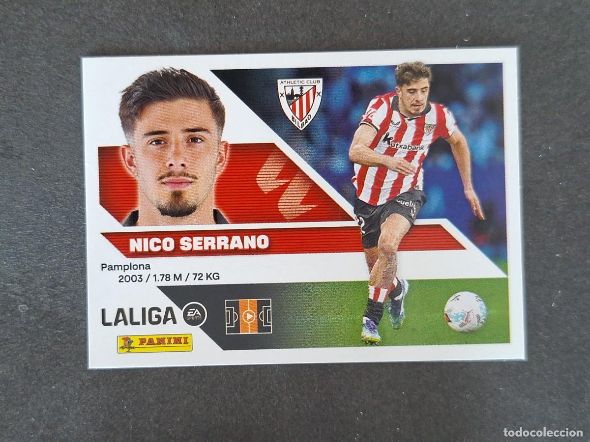 Cromos de f&uacute;tbol: L1 NICO SERRANO ATHLETIC CLUB DE BILBAO LIGA ESTE 2026 2027 26 27 NUNCA PEGADO SIN PEGAR