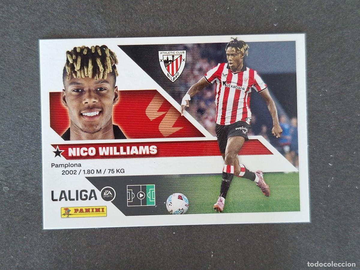 Cromos de f&uacute;tbol: L1 NICO WILLIAMS ATHLETIC CLUB DE BILBAO LIGA ESTE 2026 2027 26 27 NUNCA PEGADO SIN PEGAR