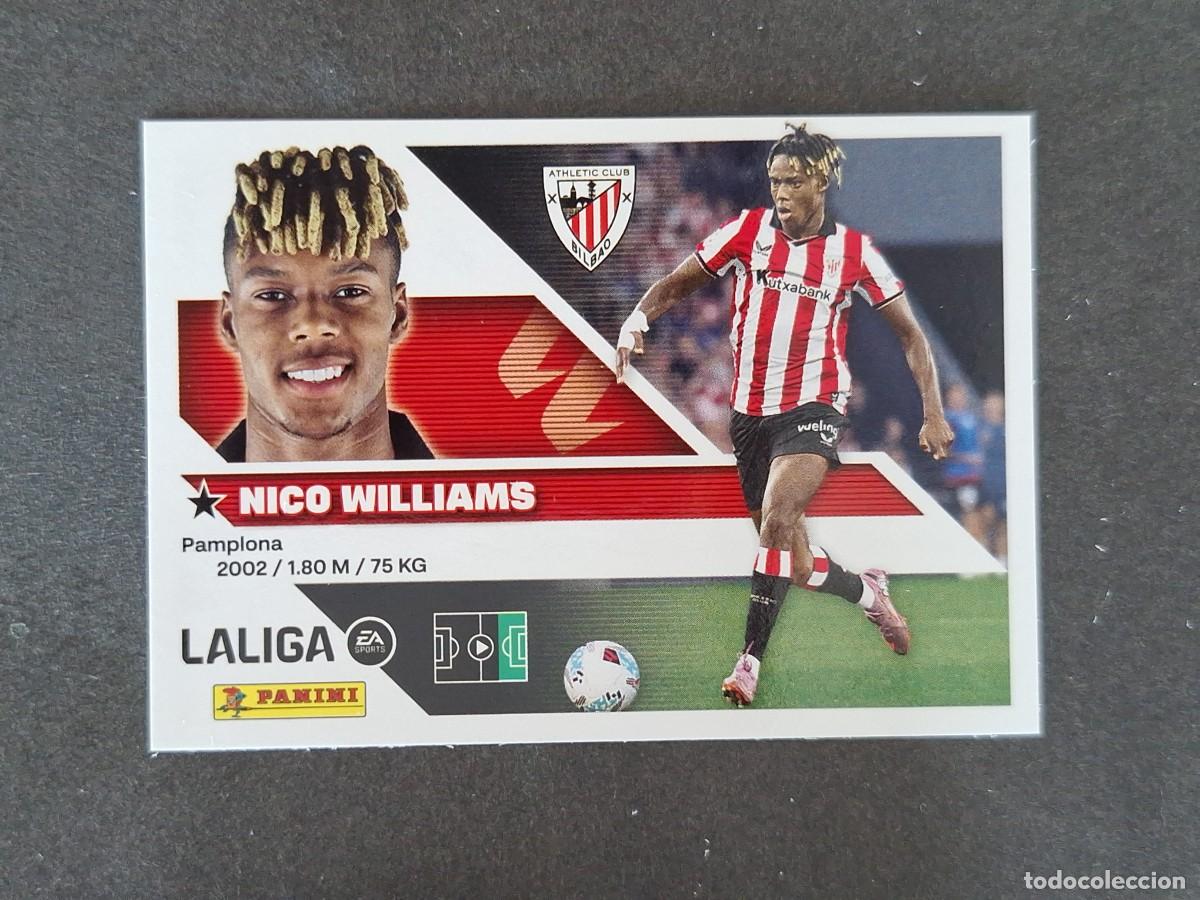 Cromos de f&uacute;tbol: L1 NICO WILLIAMS ATHLETIC CLUB DE BILBAO LIGA ESTE 2026 2027 26 27 NUNCA PEGADO SIN PEGAR