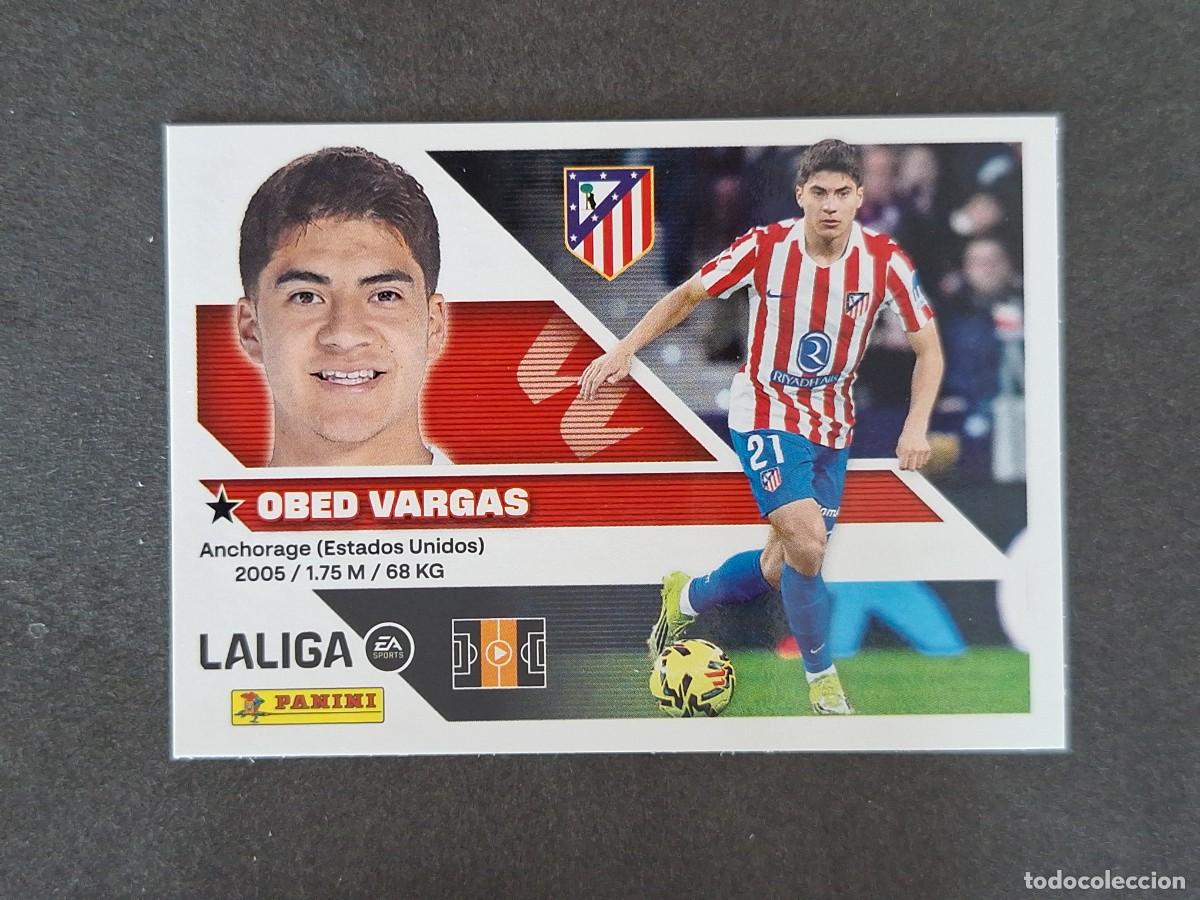 Cromos de f&uacute;tbol: L1 OBER VARGAS ATLETICO DE MADRID LIGA ESTE 2026 2027 26 27 NUNCA PEGADO SIN PEGAR